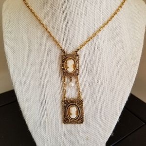 Double Cameo Necklace*hold until friday*